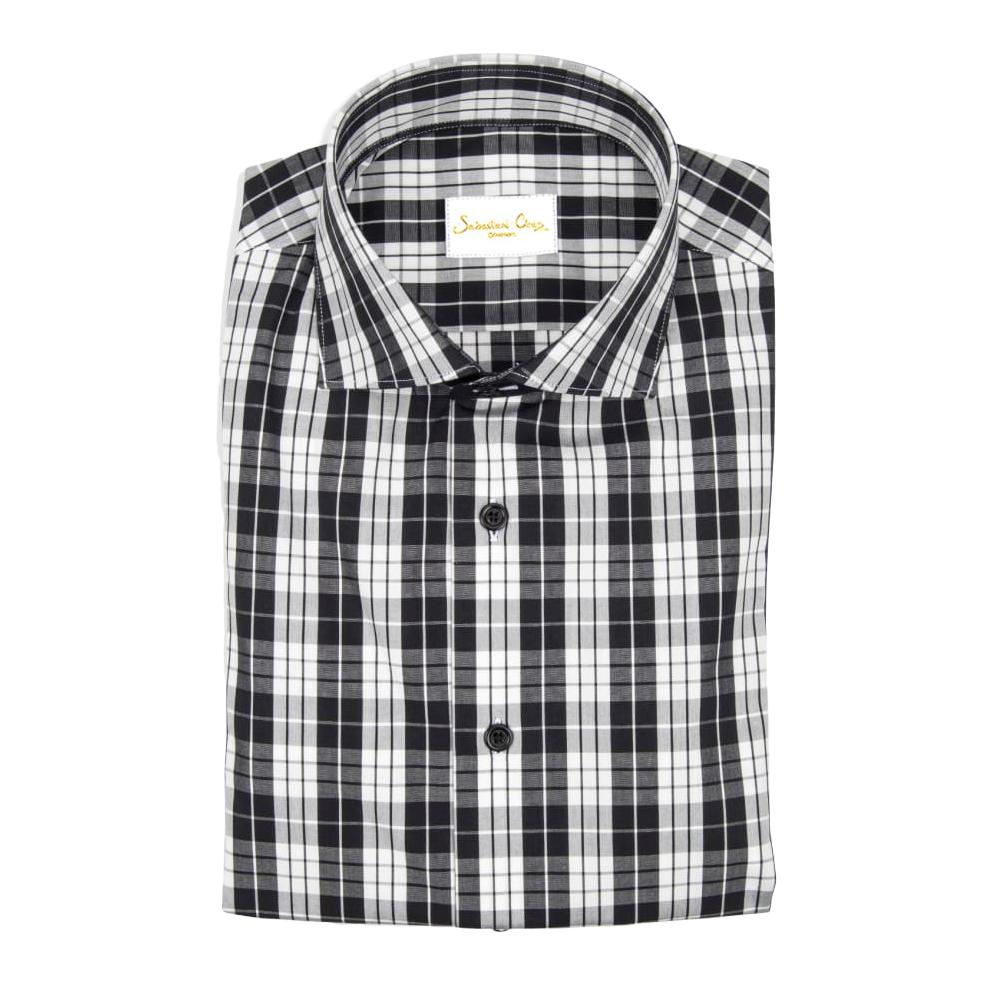 Charcoal Plaid Short Sleeve Shirt