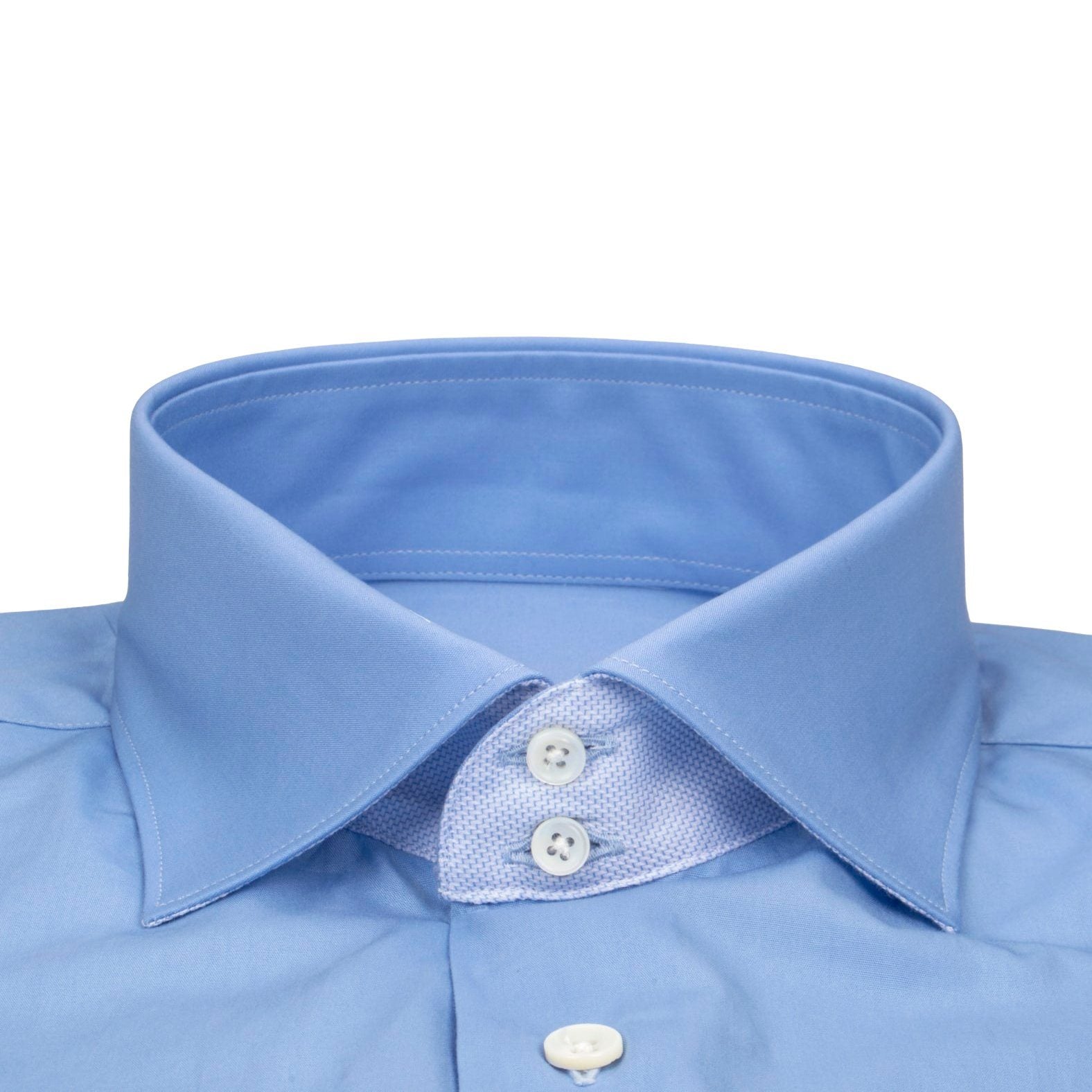 Blu Poplin Short Sleeve Shirt