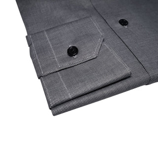 Grey Birdseye Dress Shirt