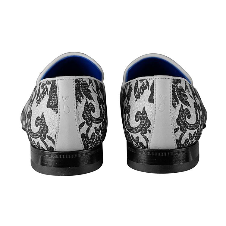 Damascus Series White Espresso Tassel Loafer - Sebastian Cruz Couture