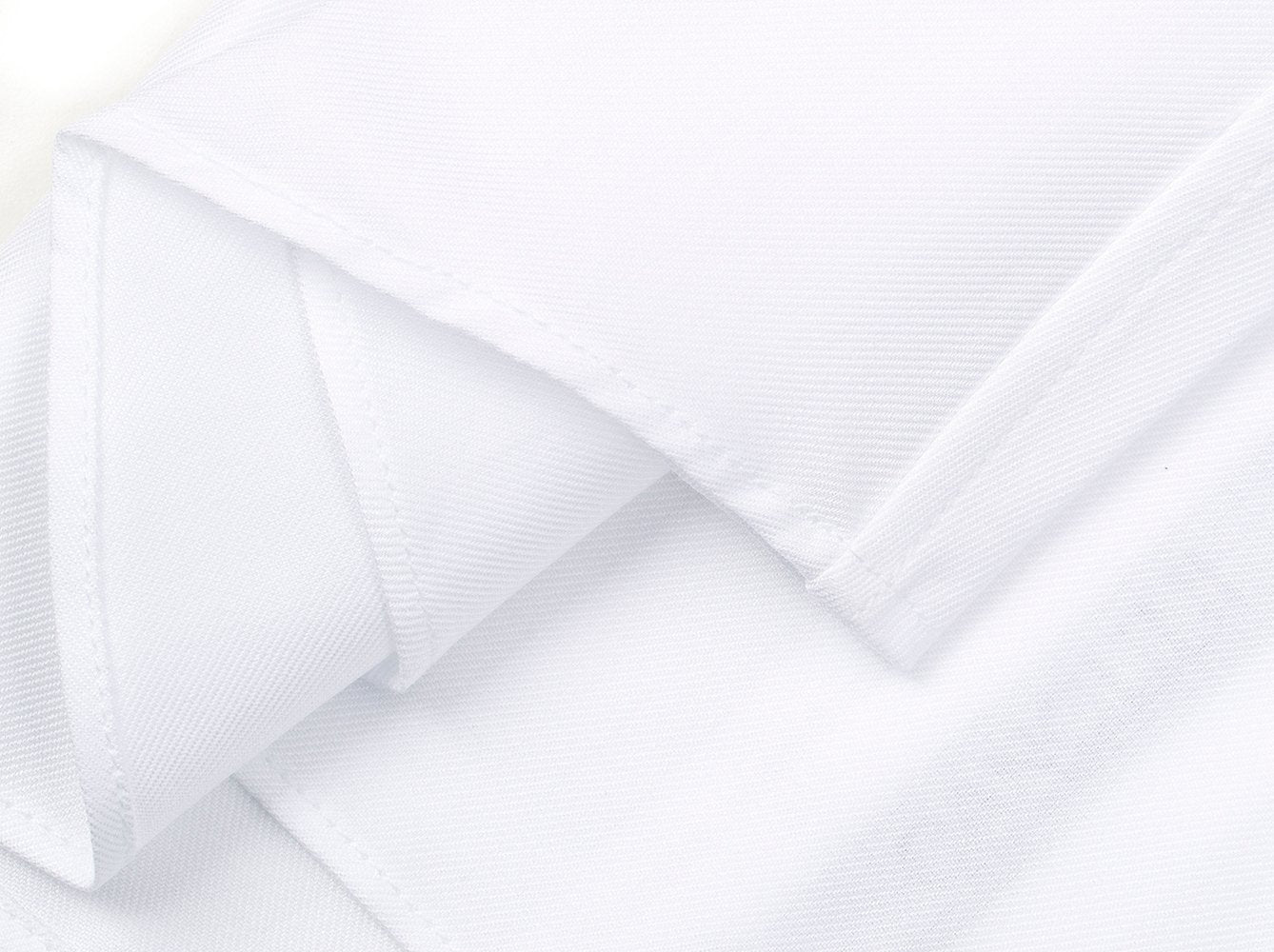 White Denim Weavetex Short Sleeve Shirt