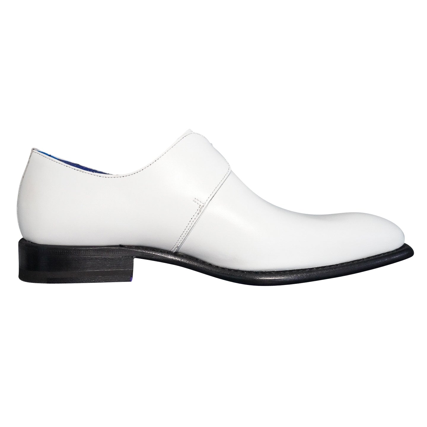 Bianco With Rose Gold Hardware Monk Strap