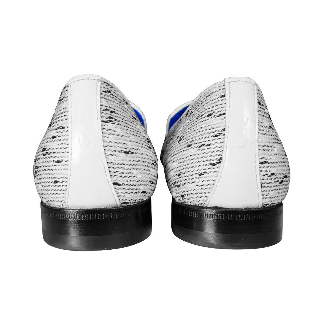 White Tweed Legare Tassel Loafer