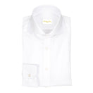 White Herringbone Jaquard Dress Shirt